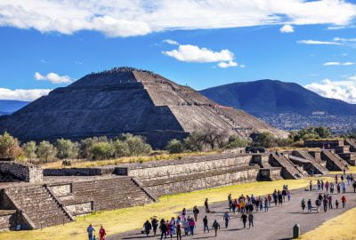 Mexico City city guide.Pyramid of the Sun Teotihuacan.02 Pyramid of the Sun in Teotihuacan near Mexico City