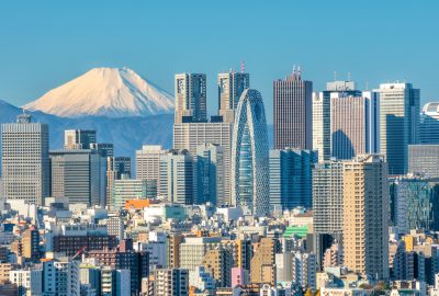 Tokyo city guide.Tokyo skyline and Mount Fuji.01 Tokyo skyline and Mount Fuji