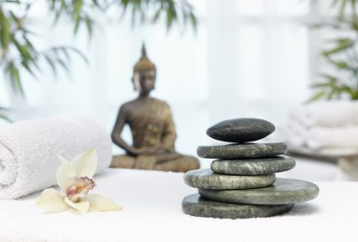 Interiors of Thai massage salon in Rotterdam