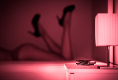 Prostitute in Liege's red light district