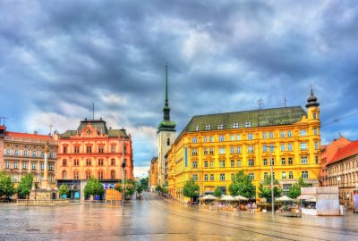 Brno city guide.Freedom Square namesti Svobody.01 Freedom Square (Namesti Svobodi) in Brno