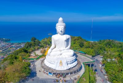 Phuket city guide.Phuket Big Buddha.02 Big Buddha statue in Phuket