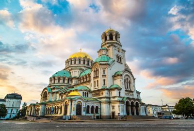Sofia city guide.St. Alexander Nevsky Cathedral.01 The Bulgarian Orthodox cathedral St. Alexander Nevsky in Sofia