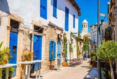 Limassol city guide.Genethliou Mitellla street.01 Genethliou Mitellla, a popular pedestrian street in Limassol